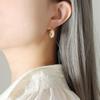 Senso de design Dubai temperamento personalidade tendência moda cheio de diamantes zircão incrustação em forma de U brincos femininos de aço titânio banhado a ouro
