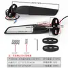 Espejo retrovisor de ala fija modificado para locomotora de motocicleta para Huanglong Kawasaki Yamaha Ducati Suzuki con luces