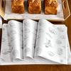 Papel de cojín para platos desechables, resistente al aceite, para hornear, tostadas, pasteles, bandejas de postres, papel de cojín, papel de regalo para fideos, embalaje