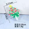 Decoraciones de paletas navideñas bestseller transfronterizas, Adornos de bastón de caramelo para árbol de Navidad, Decoración navideña para el hogar