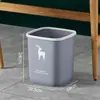 Cubo de basura verde oscuro de 12 litros, estilo nórdico, simple, color sólido, adecuado para el hogar, la oficina, la cocina y la sala de estar