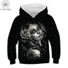 Venta directa de fábrica comercio exterior 2020 nuevo ropa infantil estampado digital cuello redondo con capucha suéter casual ropa infantil suéter con capucha