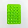 Ventosa de Silicone Quadrada Unilateral com 24 Peças para Celular, Adesivo Autoadesivo Antiderrapante com Suporte Adesivo, Suporte de Celular com Ventosa