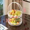 Bandeja de Frutas Portátil Lujo Ligero Cesta de Frutas de Gama Alta Año Nuevo Sala de Estar Mesa de Café Dulces Frutas Secas Bandeja de Almacenamiento de Bocadillos Hogar