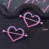 Anillos para Pezones de Acero Inoxidable Más Vendidos Transfronterizos, Anillos para Pezones de Pastel de Helado, Esposas de Rosa, Clavos para Pezones, Comercio Exterior Europeo y Americano