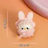 Pequeños accesorios de lana color crema de lindo gato de dibujos animados rizado, adornos para el cabello, accesorios para la ropa, broches, colgantes y figuritas pequeñas