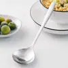Cuchara de Sopa de Acero Inoxidable para Uso Doméstico, Adecuada para Servir Sopa y Gachas, Utensilio de Cocina Engrosado para Cocinar y Olla Caliente, Al por Mayor