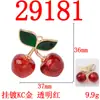 Diseño Moderno Colgante Realista de Fruta de Cereza Materiales para Accesorios de Ropa y Bolsos de Moda Hechos a Mano DIY