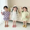 Ropa de Verano 2026 para Niñas, Tops de Manga Corta para Bebé, Faldas Cortas, Conjuntos de Dos Piezas para Bebé, Ropa para Niños Pequeños