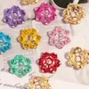 Soporte de Cuentas Grande Pieza de Flor Copo de Nieve Hueco Separador DIY Pulsera Collar Separadores de Cuentas Joyería de Cuentas de Cristal Accesorios
