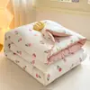 Colcha Estampada de Soja, Colcha Quente Classe A para Primavera e Outono, Colcha com Ar Condicionado, Colcha Individual para Dormitório Estudantil, Núcleo de Colcha para Todas as Estações