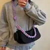 Bolsa de Mão Estilo Coreano 2026 Feminina Nova Bolsa de Mão Transversal Verão Versátil Japonesa Tecida Única Alça de Ombro Moda Bolsa de Ombro