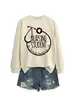 Estudiante de enfermería Amazon Wish sitio independiente sudadera casual cómoda versátil para mujer cuello redondo manga larga