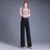Primavera e verão 2025 Novas calças casuais femininas de cintura alta Slim-fit Slimming Elegantes All-match Calças retas Calças femininas plus size