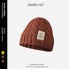 Sombrero de Montón Popular de Internet para Mujer Otoño e Invierno Hecho en Japón Cara Pequeña Baotou Sombrero Frío Envoltura Cabeza Grande Cordón Ajustable Rizo Sombrero de Lana Tejido