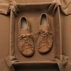 Zapatos de Algodón con Forro de Felpa para Mujer, Invierno 2026 Nuevo Retro Versátil Moño Cordones Suaves Uso Bidireccional Zapatos Birkenstock