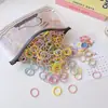 Nuevas Gomas Elásticas de Goma de Alta Elasticidad para Niñas Que No Dañan el Cabello, Anillos para Pulgar de Bebé, Accesorios para el Cabello de Niñas, Accesorios para la Cabeza con Anillos Pequeños para Niños al por Mayor