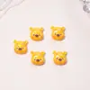 Lindo Winnie the Pooh Transparente de Hielo Joyería para Uñas Caricatura Resina Estéreo Accesorios de Uñas Usables Accesorios para Pasadores de Pelo Pendientes DIY