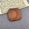 Posavasos Madera Maciza Platillo Pequeño Taza Maestra Palosanto Antiguo Tallado Ciruelo Orquídea Bambú Crisantemo Taza de Té Redonda Almohadilla Aislante