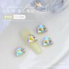 Decoraciones de Cristales Strass para Uñas Famosas de Internet, Formas Irregulares de Corazón y Rectangulares Súper Brillantes, Decoraciones de Perlas Hechas a Mano para Uñas al por Mayor