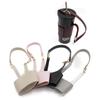 Juego de taza de té con leche ajustable de PU portátil para exteriores, taza de café con aislamiento térmico y velcro, botella de agua con cubierta protectora antiescaldaduras