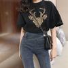 Camiseta de Verano Transfronteriza Estilo Tailandés Nuevo Coreano para Mujer 2026 Estudiante de Corte Holgado Camisa para Capas Interiores Top de Manga Corta