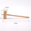 Martillo de Madera Longxiu, Tamaños Grande y Pequeño, Martillo de Madera Maciza, Martillo Pequeño de Madera de Juguete, Mazo de Madera, Herramienta de Mazeta, Fabricante de Artesanías
