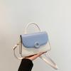 Bolso de Textura de Alta Gama para Mujer 2024 Verano Nueva Moda Bolso Cuadrado Pequeño Portátil de Color Contrastante para Mujer Bolso de Hombro Cruzado Combinable para Mujer