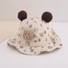 Chapéu Infantil Estilo Coreano Primavera e Outono Boné de Urso para Meninos e Meninas Ursinho Fofo Casual Versátil