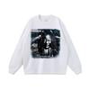 Camiseta de manga corta estilo hip-hop estilo americano con estampado de parodia, de 260 g, con lavado intenso y base de agua, estilo Joker, para hombre