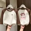 Forro polar para niñas Otoño Manga larga Térmico Invierno 2026 Nuevo Patchwork Infantil Manga larga Capa base Ropa interior para niñas Top