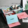 Caja de Almacenamiento Plegable Transparente para Coche Caja de Almacenamiento para Maletero Caja de Almacenamiento Multifuncional para Desechos de Coche y Hogar