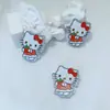Funda para Teléfono Móvil DIY de Gato Acrílico Accesorios de Joyería con Pegamento de Crema Pasador Flor para Zapatos Colgante Llavero Parche para Refrigerador