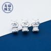 Pulsera de plata de ley 999 con diseño de dragón del zodiaco, hecha a mano, con cuentas, trenzada, cinco bendiciones, accesorios de joyería de plata con forma de dragón.