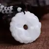 Colar de Obsidiana Negra Guan Er Ye para Homens, Pingente Guan Gong Dupla Face, Colar Statement Guan Gong Deus Marcial da Riqueza Unissex, Estilo Moderno