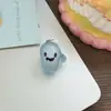 Llavero de fantasma de gelatina de Halloween, colgante de elfo luminoso de dibujos animados 3D, accesorio para mochilas de parejas y amigos