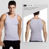 Regata Estilo Americano Masculina 2025 Nova Branca Elástica Esportiva Fitness Masculina Hurdle Verão Slim Canelada