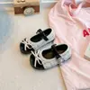 Sapatos de salto único estilo Chanel para meninas 2026 primavera e outono novo modelo sapatos infantis elegantes de couro sapatos de princesa sapatos Mary Jane versáteis