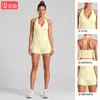 Conjunto de fitness transfronterizo: hermoso chaleco deportivo de espalda con cuello halter, secado rápido para correr al aire libre, conjunto de atuendo para Pilates y yoga