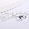 Anillo de estilo coreano para mujer, diseño sencillo con incrustaciones irregulares de circonita, estilo frío avanzado, abierto.