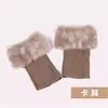 Nuevos calentadores de piernas de punto estilo japonés de felpa para otoño e invierno, calcetines blancos apilados de alta gama, cálidos y versátiles, calentadores de piernas elegantes para mujer