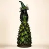 Figura de bruja de otoño de producto nuevo transfronterizo Adorno de artesanía de resina de bruja encantada de otoño