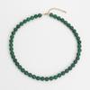 Collar Casual de Ágata Verde, Estilo Nacional, Collar de Cuentas de Alto Nivel Estilo Étnico, Moderno Collar Apilado de Calcedonia Nuevo Estilo Chinoiserie