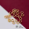 Tienda de Oro Mismo Estilo Dorado Mate Dorado Martillado Espaciador de Anillo Dorado Anillo Corredizo Accesorios para Manualidades Pulsera Hilo para la Mano Pulsera Accesorios de Envoltura