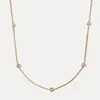 Artículo de moda más vendido transfronterizo europeo y americano S925 Plata de Ley Zirconia Estilo Ins Personalizado Versátil Gama Alta Nicho Minimalista Collar