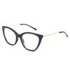 Nerd Sem Maquiagem Gatinho Estiloso Miopia Luz Azul Retrô High-End Cool Versátil Moda Óculos de Grau Plano