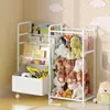Rack de Pelúcia Infantil Hot-Selling Transfronteiriço Rack de Armazenamento de Brinquedos Infantis Carrinho de Gavetas Multicamadas Rack de Armazenamento com Rodas