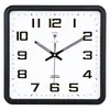 Reloj de Pared Cuadrado para Sala de Estar Silencioso Reloj Electrónico Moderno Casual de Moda Calendario Doméstico Creativo Reloj de Cuarzo