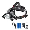 Lanterna de Cabeça Multifuncional 5LED de Alto Brilho Bateria de Lítio de Longa Duração Iluminação Lanterna Foco Fixo Externo Holofote de Longo Alcance Lâmpada de Minerador