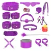 Juguetes sexuales para adultos Jiuai, accesorios SM, juguetes sexuales para parejas, bondage, látigo de cuero, tapón anal, entrenamiento del amor y provocación